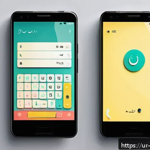 Home 32 촉각적 디자인과 사용자 친화성의 상관관계 - A clean, minimalist smartphone interface designed for Urdu-speaking users, featuring large, easily t...